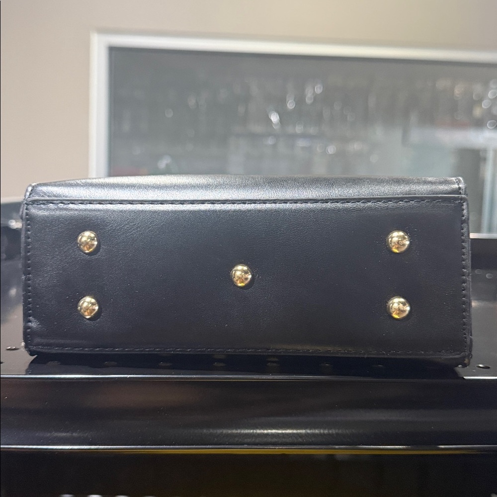 Black Embossed Statement Clutch - image 2